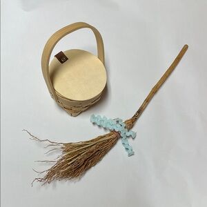 Doll Picnic Basket and Broom